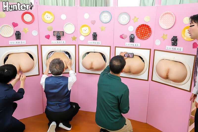 『壁尻展覧会』2 美術部の文化祭の特設コーナーは女子部員たち自らの生尻を展示する壁尻！見て触れて挿れて楽しめるスケベすぎる芸術作品の展覧会！ 3